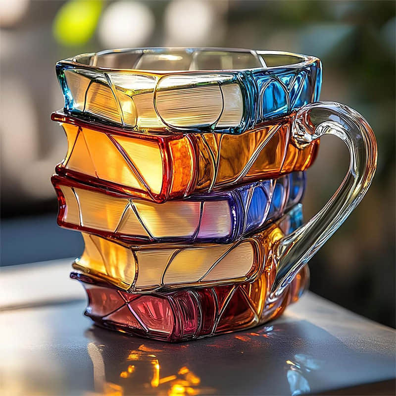 LiteraCup | Mug with Painted Book