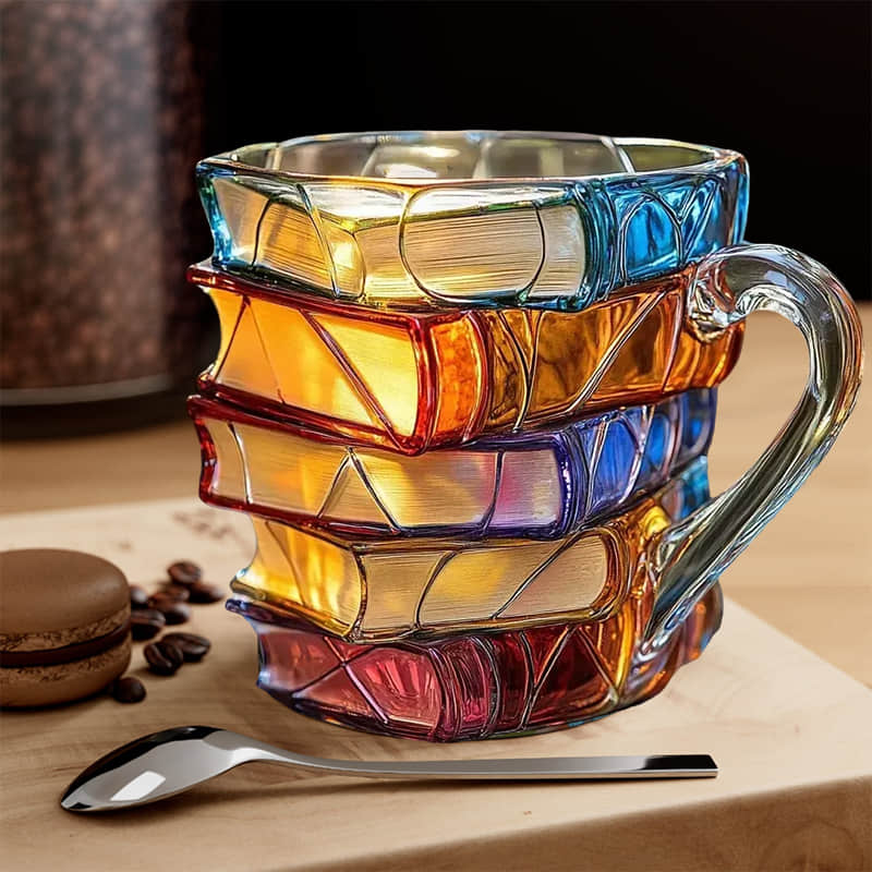 LiteraCup | Mug with Painted Book