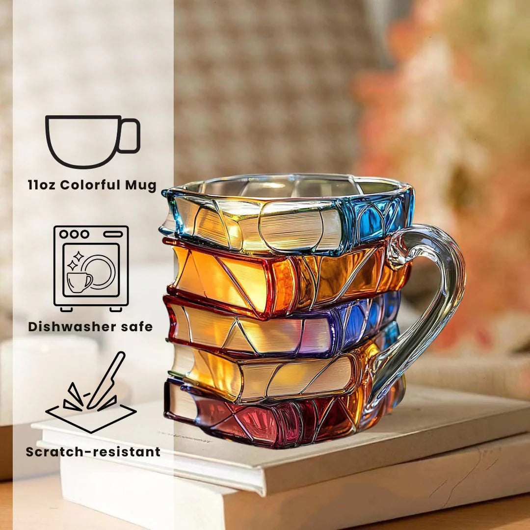 LiteraCup | Mug with Painted Book